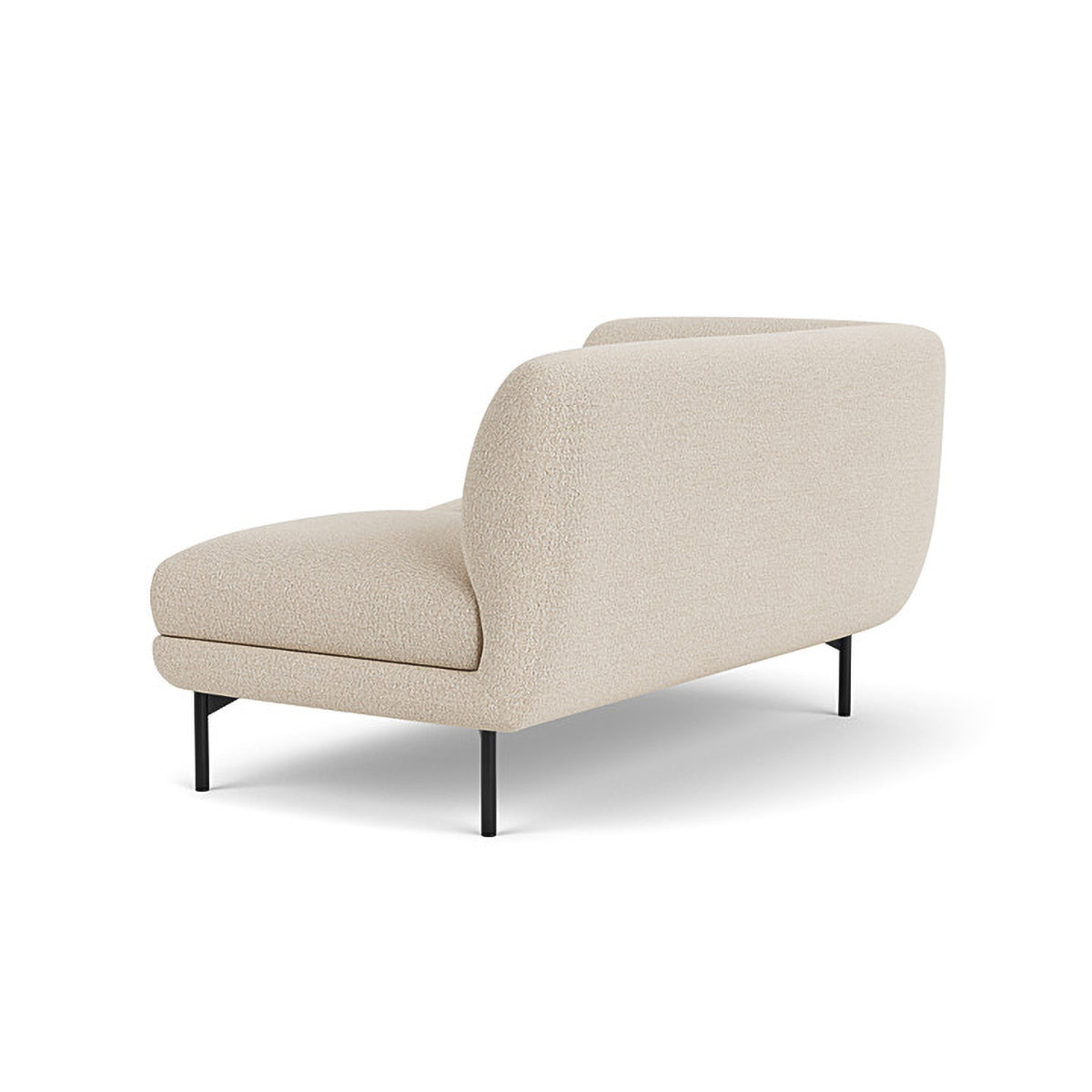 Alfred Boucle Left 2 Seater Modular Sofa - Modern Sectional Couch for Living Room, Small Space & Apartment - Soft Fabric Upholstery with Reversible Design
