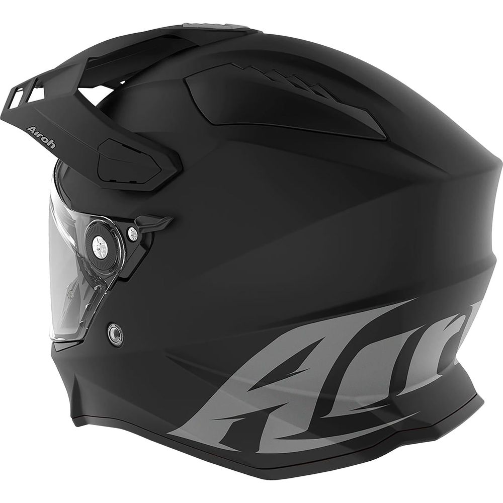Airoh Commander Adventure Matt Black Motorcycle Helmet - DOT & ECE Certified for Off-Road & Street Riding - Lightweight & Ventilated for Comfort - Perfect for Adventure Touring & Urban Commuting