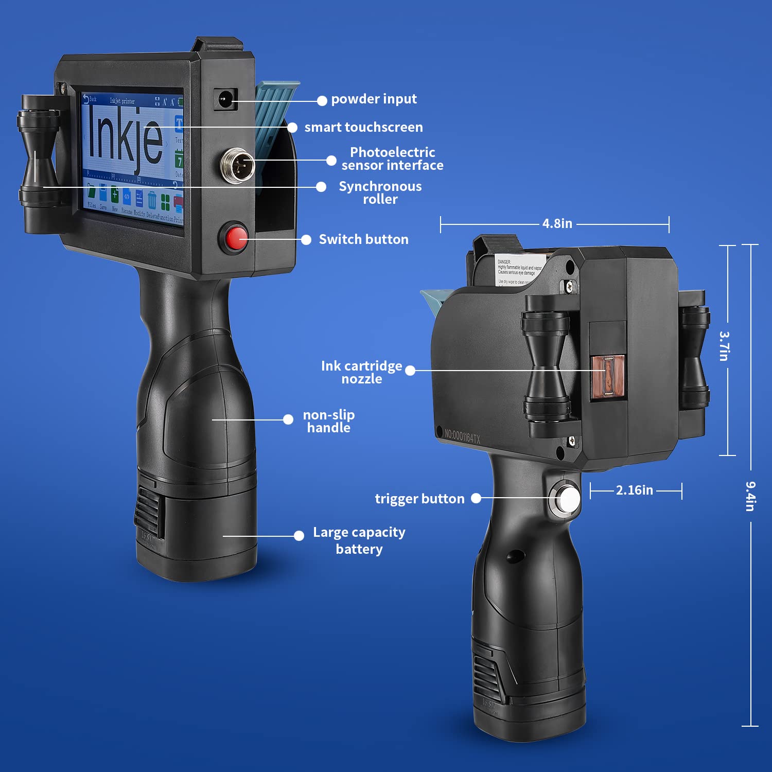 Portable Handheld Label Printer M6 - 4.3