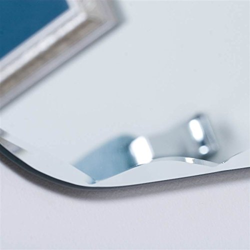 Frameless Oval Beveled Mirror - Elegant Wall Decor for Bedroom, Bathroom & Entryway - 36