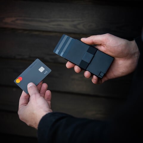 Ekster AJS Wallet - Slim RFID Blocking Minimalist Wallet for Men with Quick Card Access | Perfect for Travel, Business & Everyday Carry