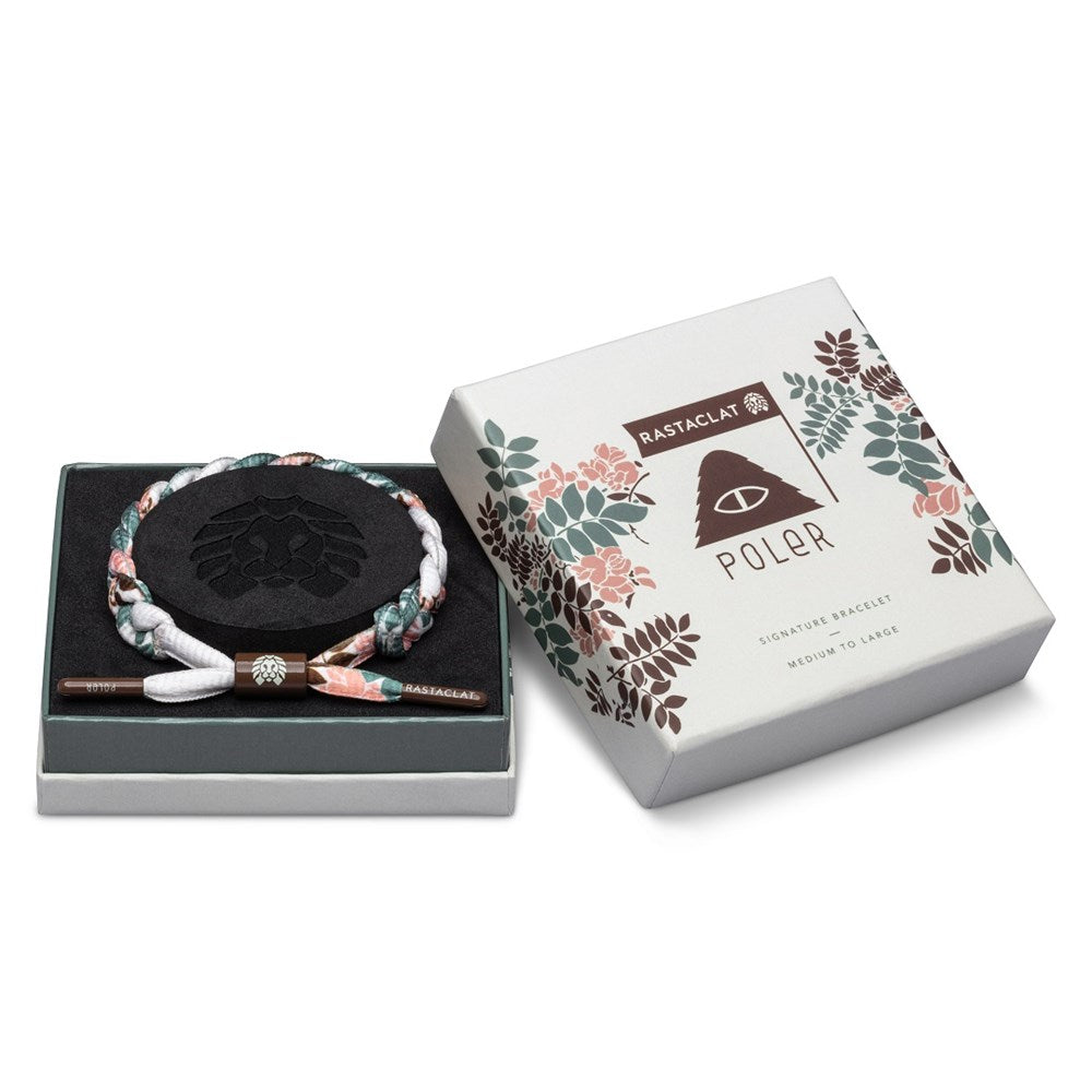 Rastaclat Poler Boxed Bracelet - Medium/Large Size - Stylish Wristband for Men & Women - Perfect for Casual Wear, Sports & Outdoor Activities
