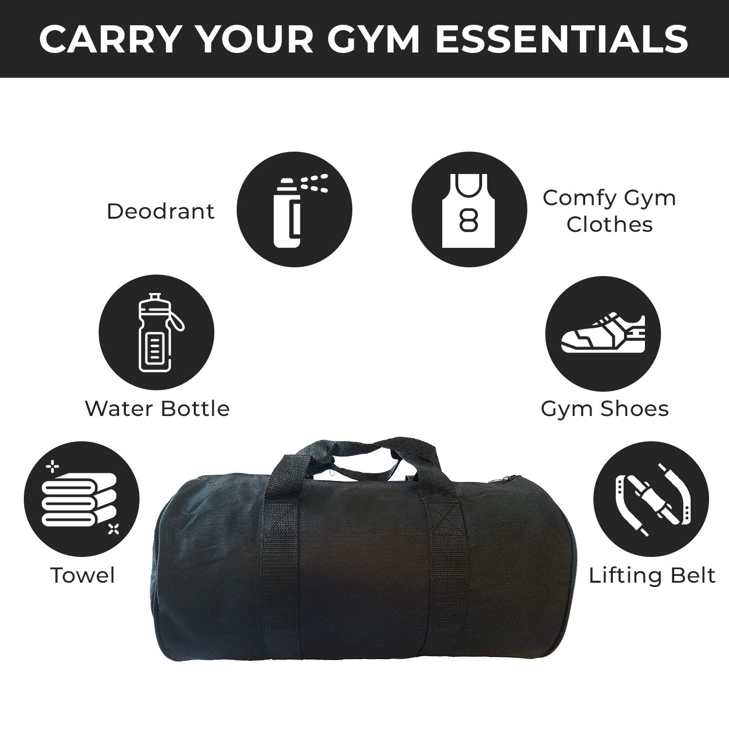 ImpecGear Round Duffel Bag for Sports Equipment - Waterproof Gym Bag for Travel, Workout & Team Sports | Perfect for Gym, Soccer, Basketball & Weekend Getaways