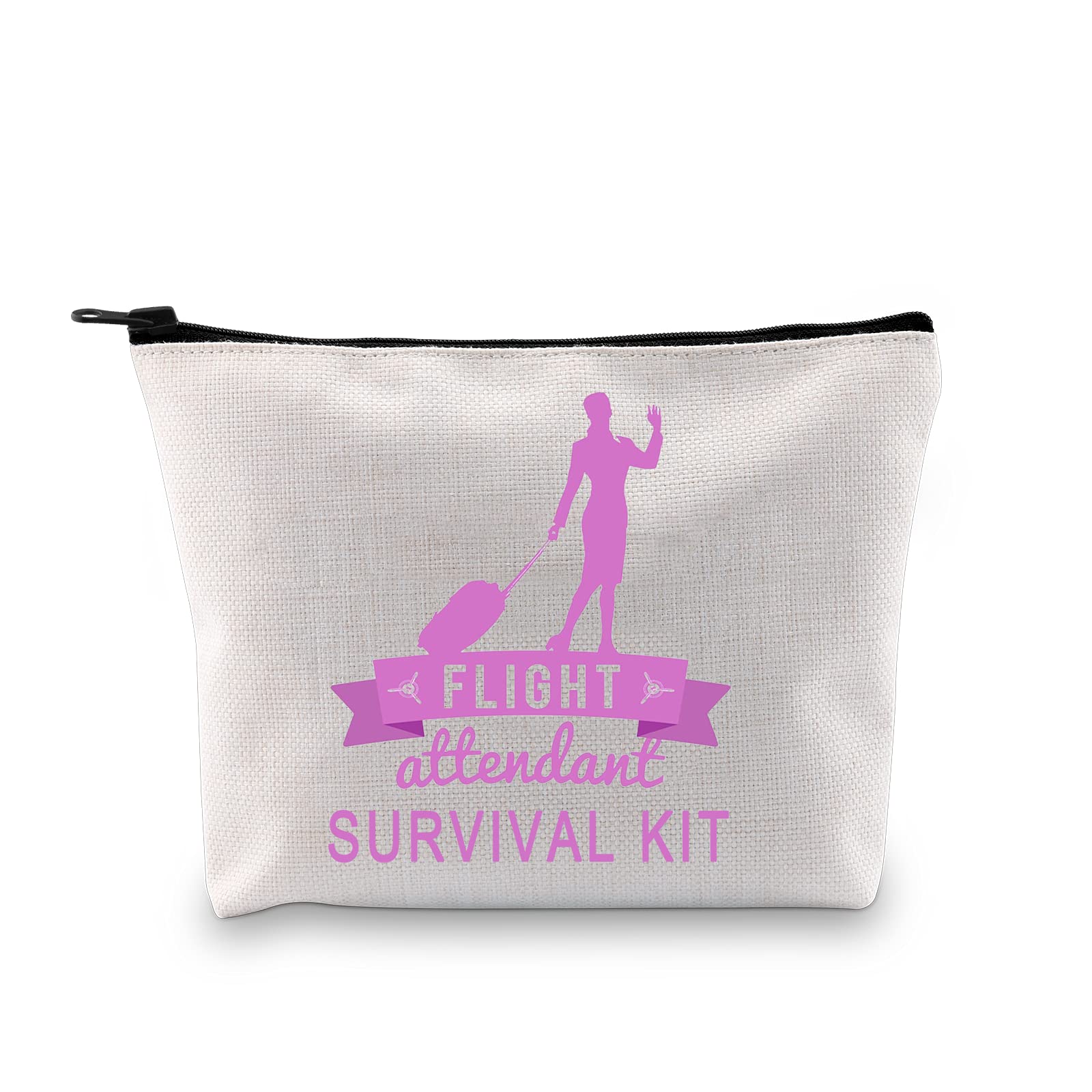 Flight Attendant Survival Kit - Professional Cabin Crew Makeup Bag for Travel Essentials | Perfect Travel Gift for Stewardess & Air Hostess | Ideal for Airlines, Business Trips & Vacation Packing (EU)
