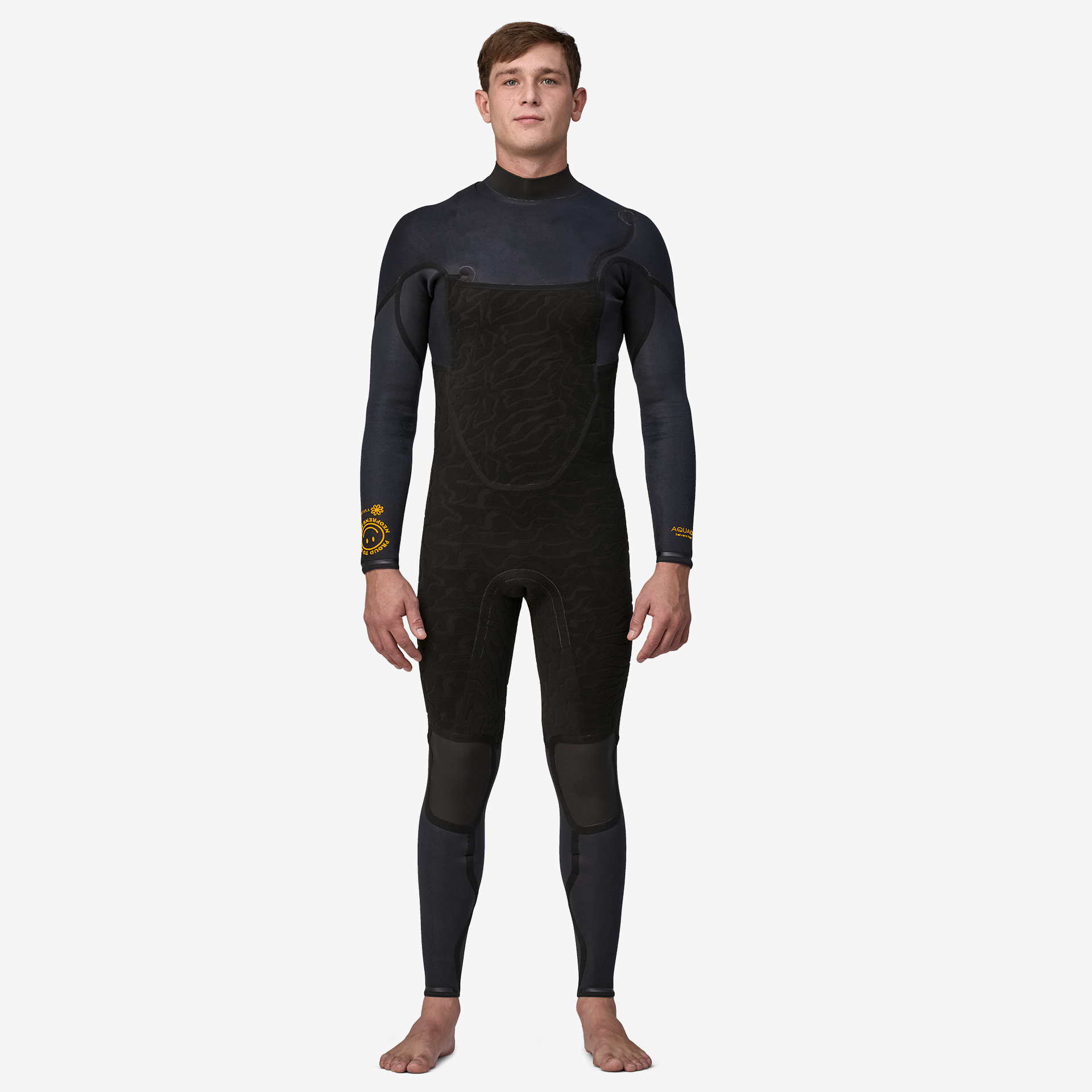 Men's R3 Yulex Regulator Front Zip Full Wetsuit for Surfing, Diving & Water Sports - Premium Neoprene Full Body Wetsuit with Front Zipper