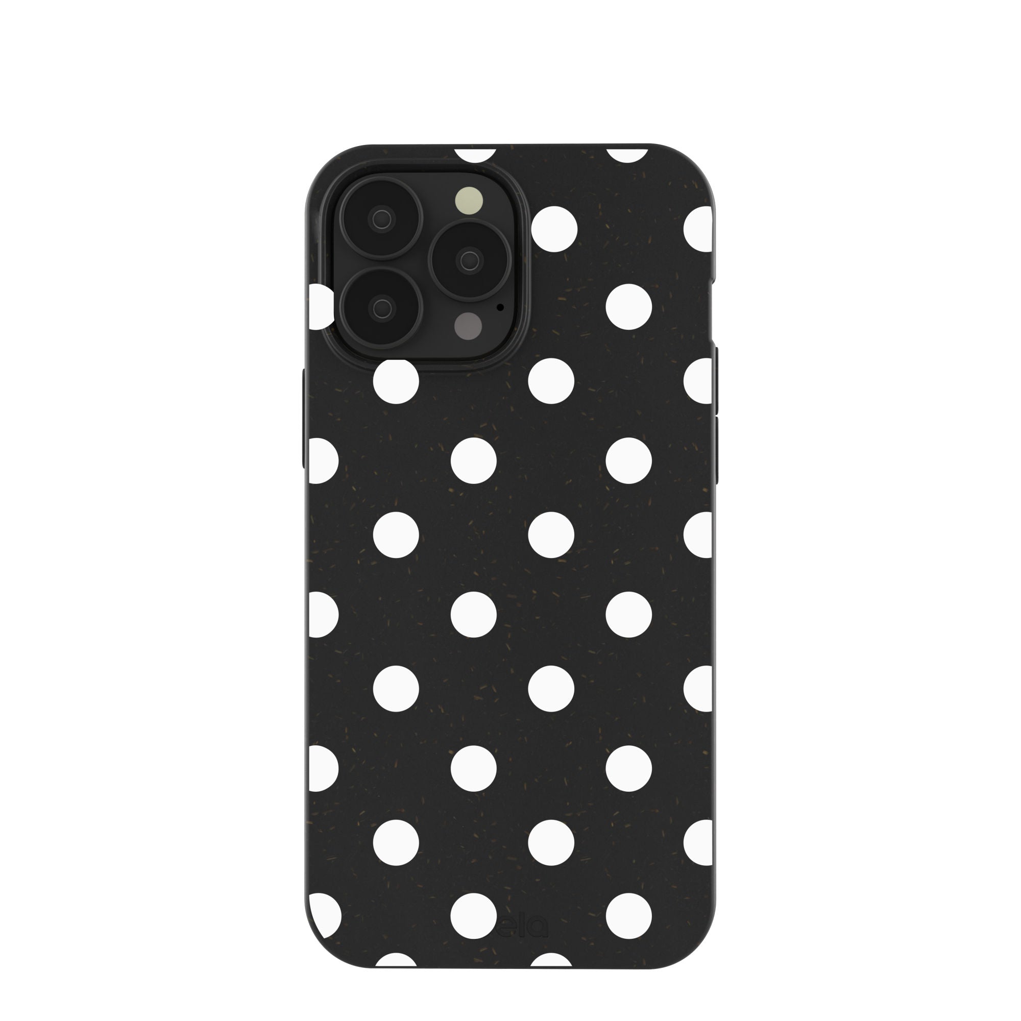 Black Polka Dot Confetti iPhone 13 Pro Max Case - Trendy Protective Phone Cover for Women & Men - Perfect for Parties, Travel & Everyday Use