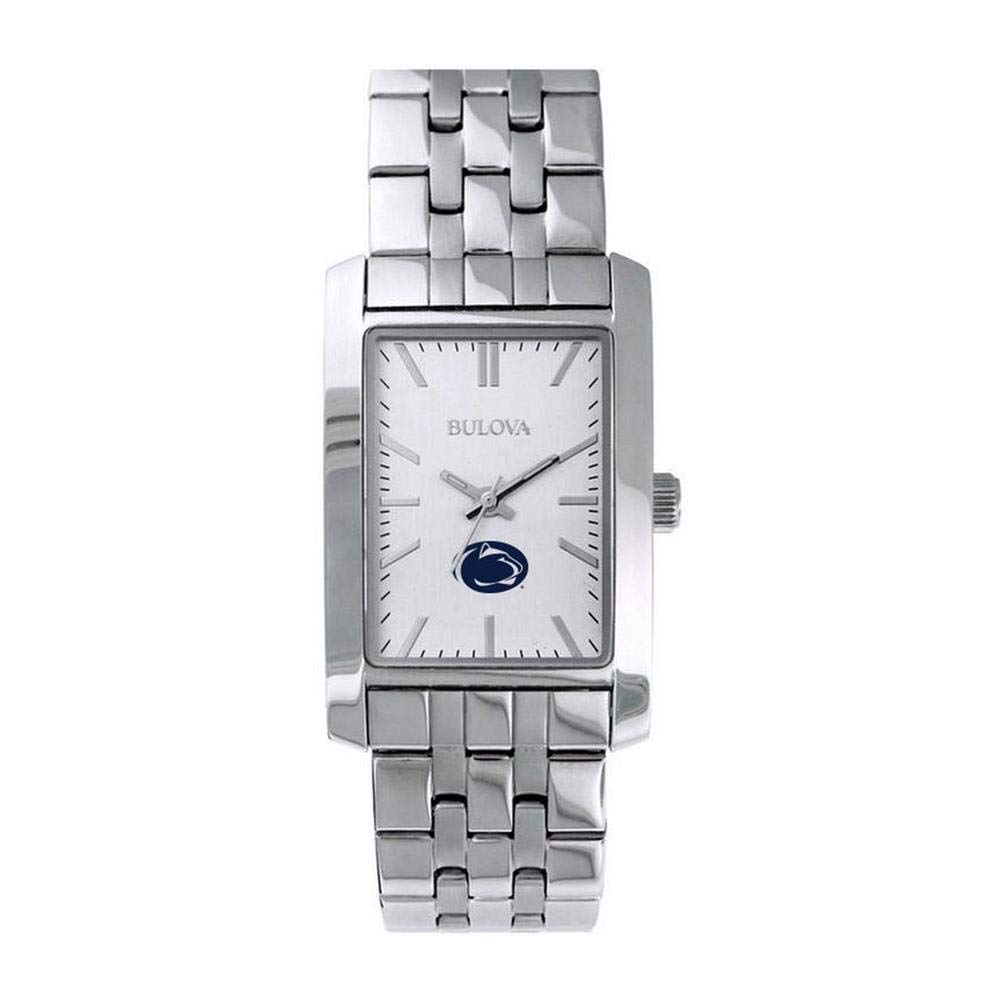 Bulova Women's Penn State University Silver Rectangle Watch - Stylish & Durable Ladies' Wristwatch for College Fans, Alumni & Graduation Gifts - Perfect for School Spirit, Campus Events & Everyday Wear