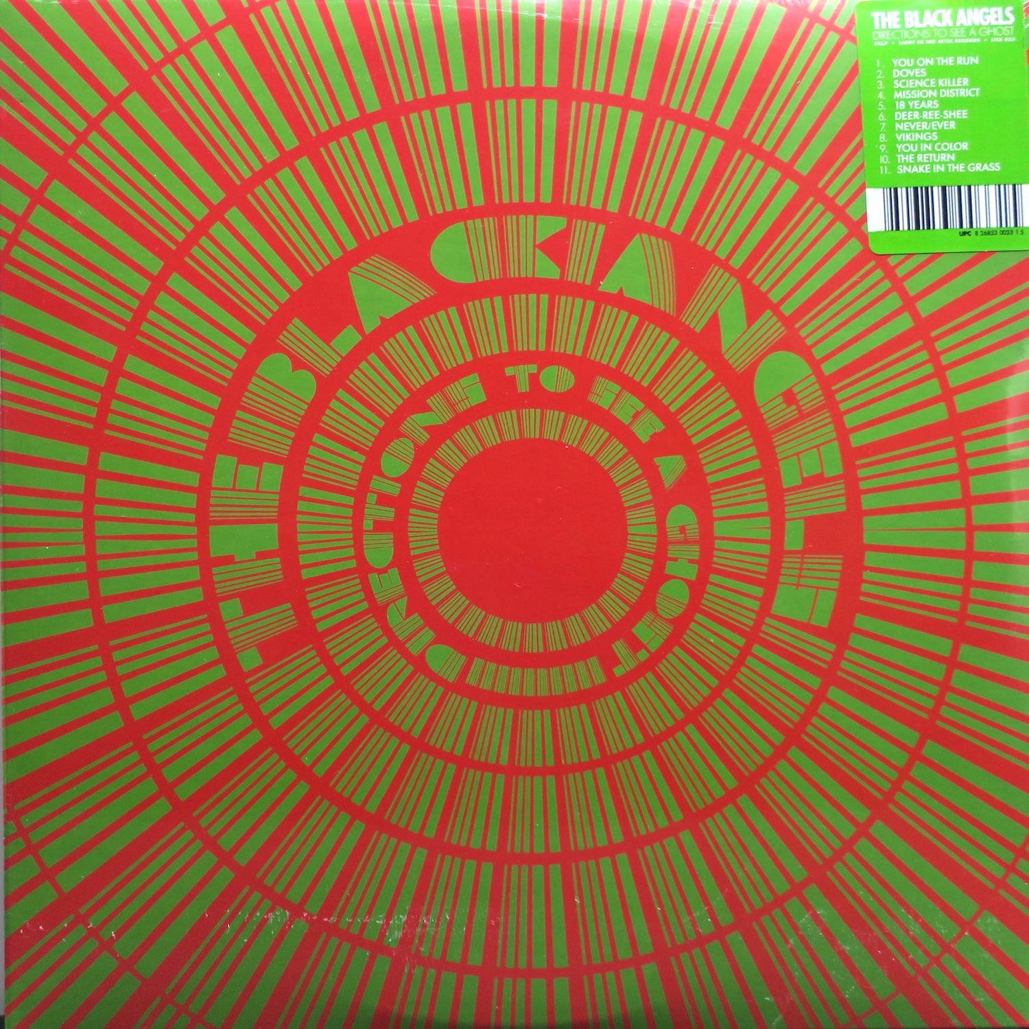 BLACK ANGELS 'Directions To See A Ghost' Vinyl 3LP Record - Limited Edition Psychedelic Rock Music for Vinyl Collectors & Music Enthusiasts - Perfect for Home Listening, Gifts & Record Collections