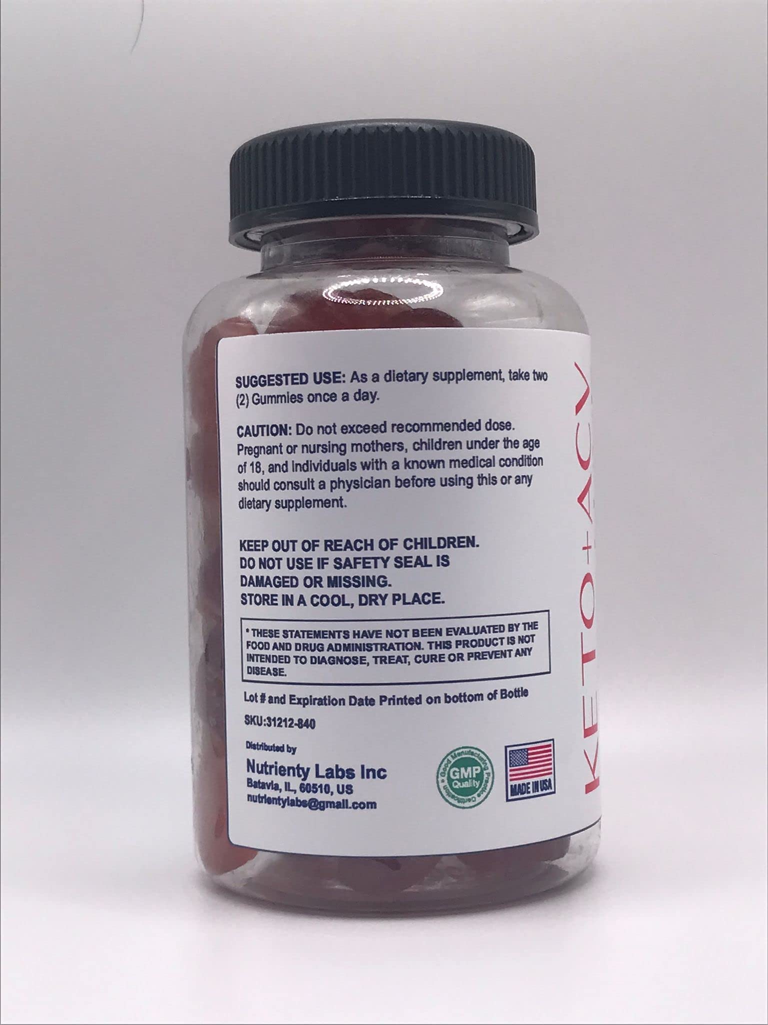 Keto Luxe ACV Gummies for Weight Management - Apple Cider Vinegar Keto Supplement with BHB (60 Count) | Supports Ketosis & Energy, Perfect for Low-Carb Diet & Healthy Lifestyle