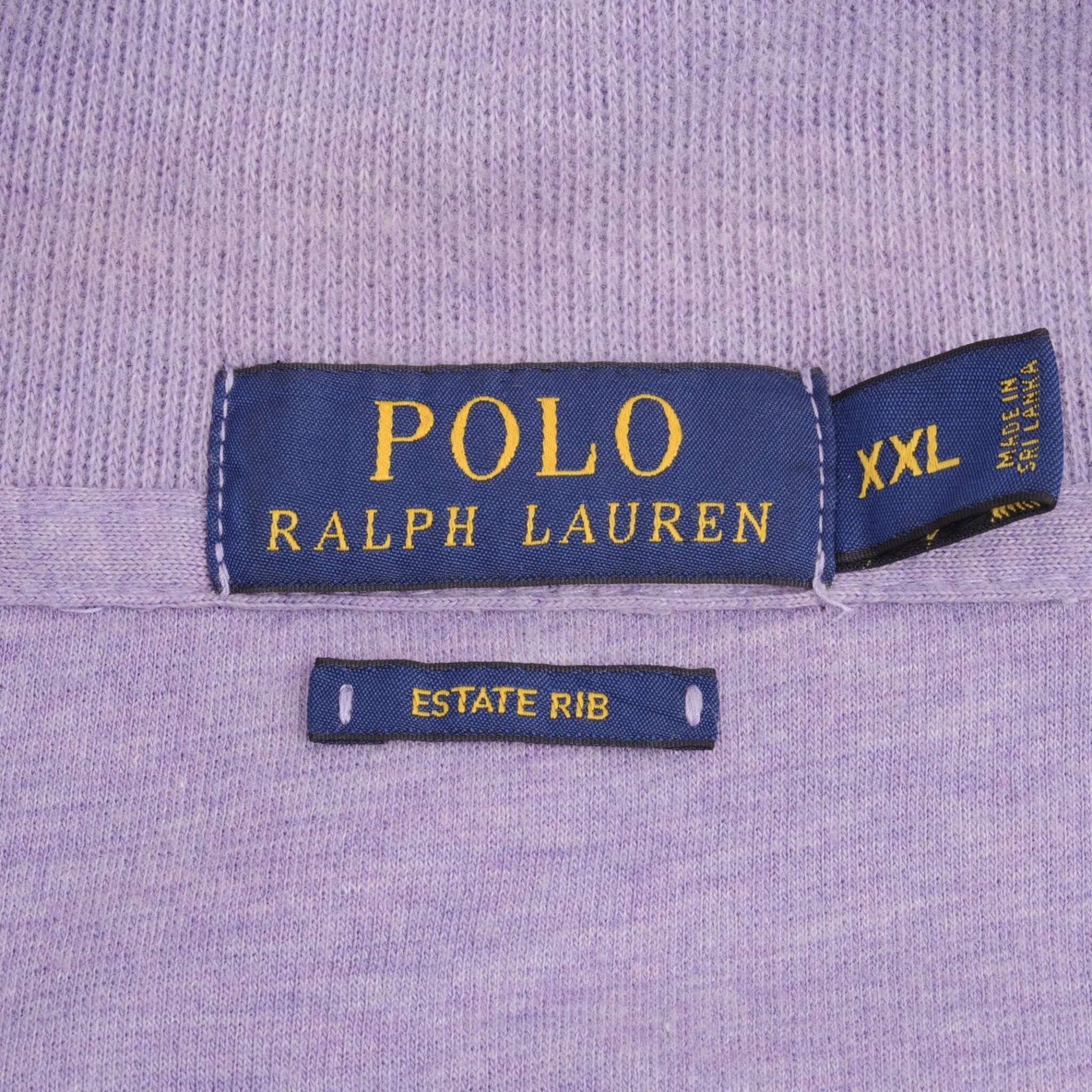 Ralph Lauren Mauve Quarter Zip Sweater for Men - Soft & Comfortable Pullover, Size 2XL - Perfect for Casual Wear, Office & Outdoor Activities