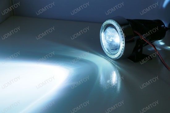 3 Pack Projector Fog Lights with 40 LED Halo Angel Eyes Rings & 8000K HID Combo Kit - Upgrade Your Car's Night Visibility for Off-Roading and Driving in Fog
