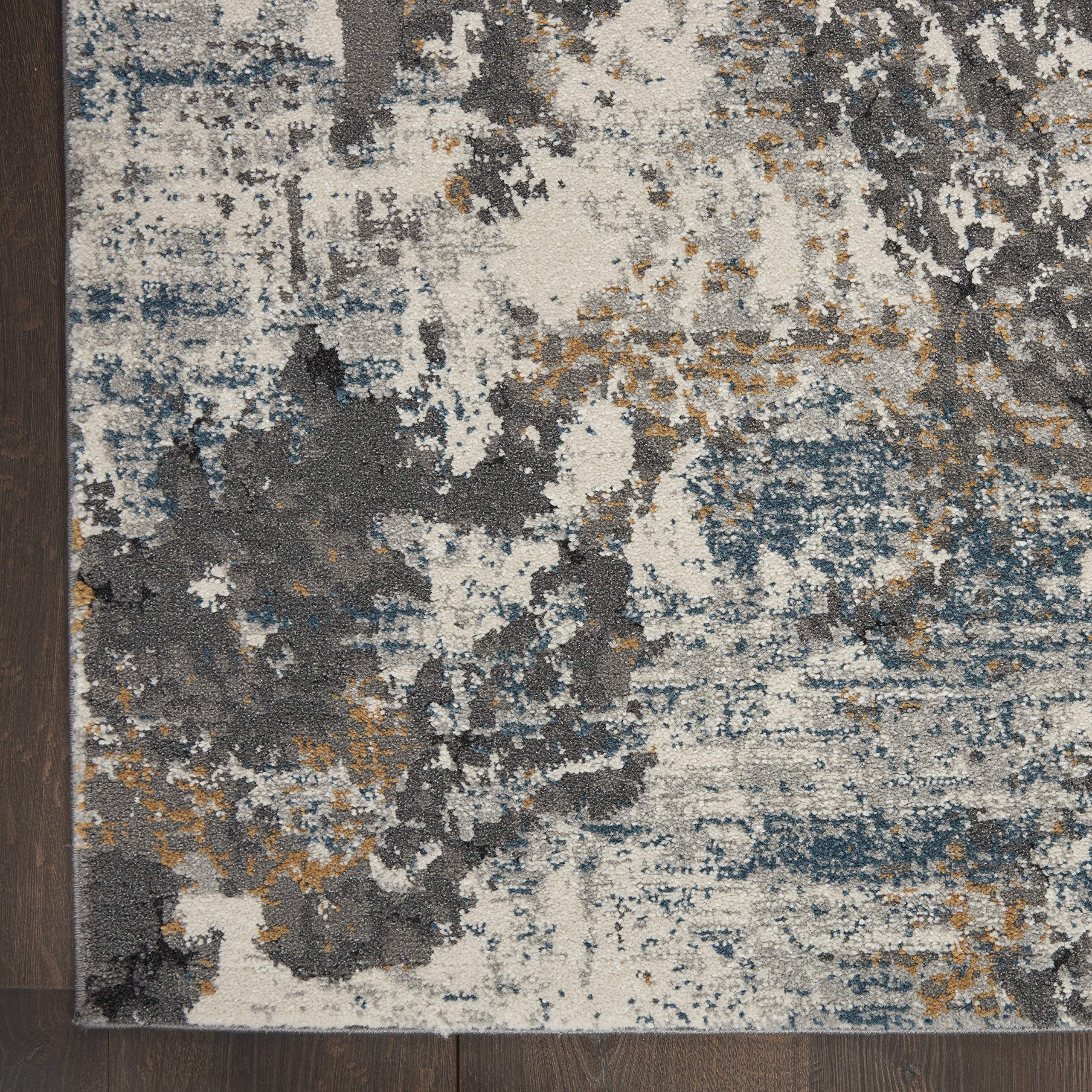 Nourison Ludlow Contemporary Grey/Multi 5'3
