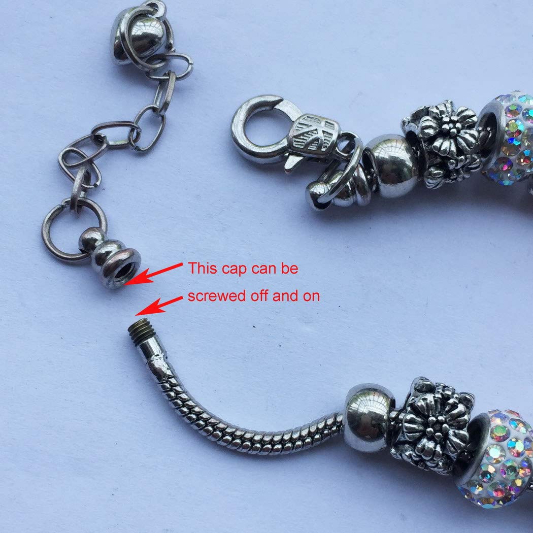 Handmade European Crystal Heart Beads Sports Charm Bracelet for Gymnastics Volleyball Football Basketball Baseball - Perfect Gift for Teams, Lovers, Players & Fans - Friendship Jewelry for Game Days, Training & Special Occasions