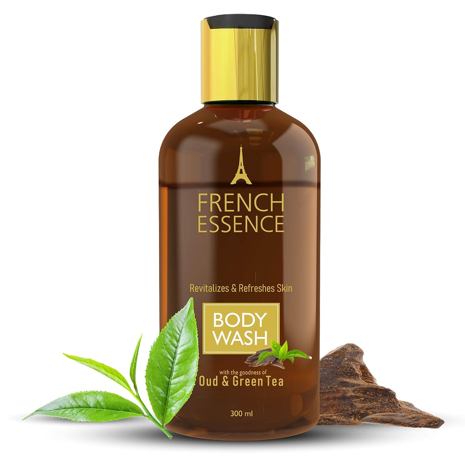 Premium Oud & Green Tea Scented Body Wash for Men & Women - 300ml Long-Lasting Fragrance - Hydrating & Refreshing Shower Gel for Daily Use & Luxury Spa Experience