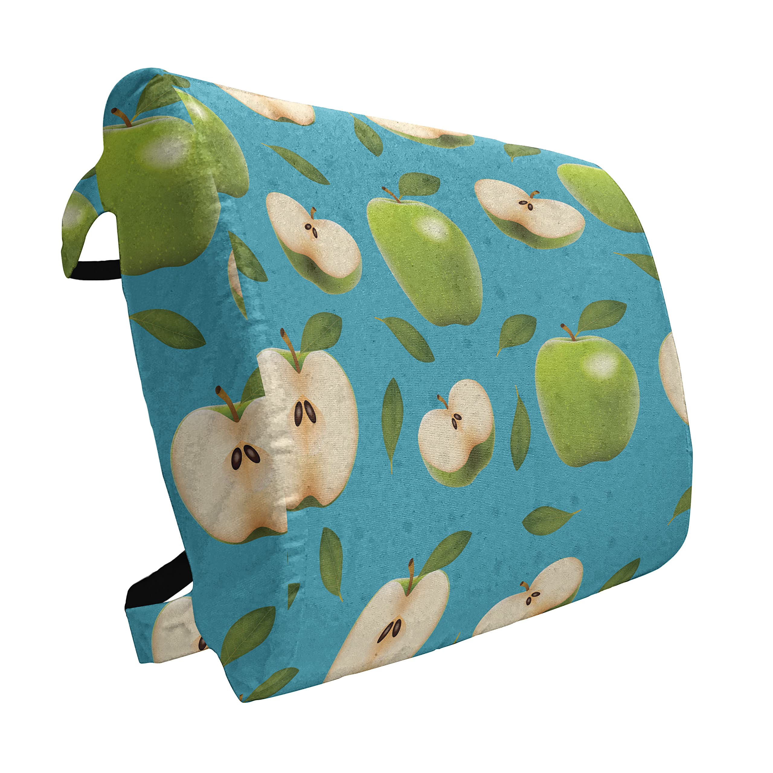 Ambesonne Fruits Lumbar Support Pillow - Granny Smith Apple Design, High Density Foam for Office Chair & Car Seat (14