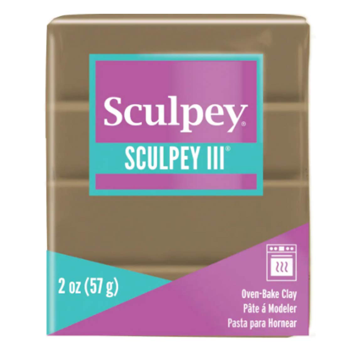 2oz. Sculpey III Oven-Bake Polymer Clay - Buried Treasure Color - DIY Craft Modeling Clay for Jewelry, Miniatures & Home Decor Projects