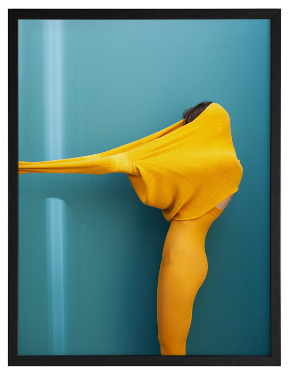 Distorted Framed Art Print - Modern Abstract Wall Decor for Living Room, Bedroom & Office - Unique Home & Office Decoration