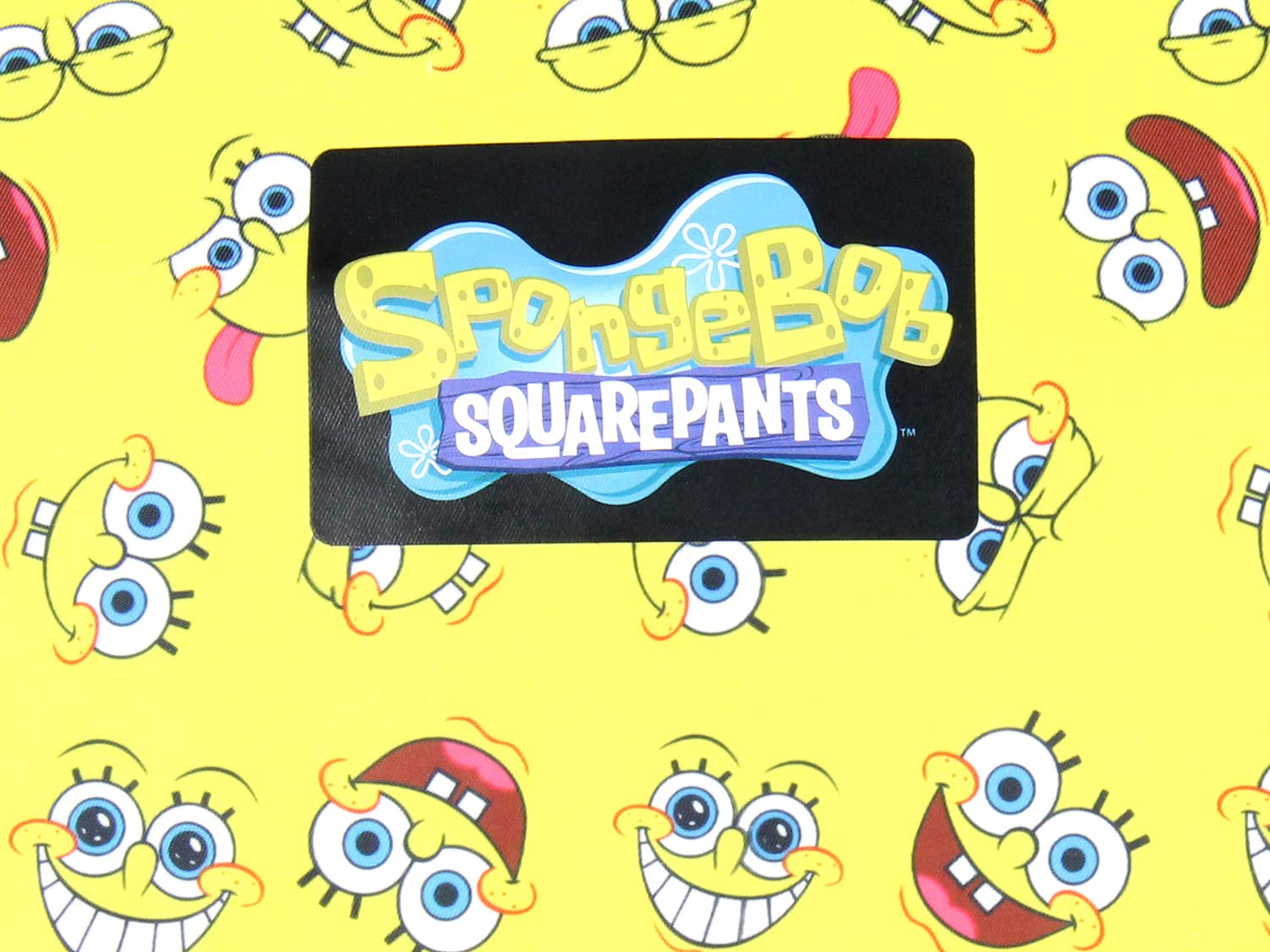 SpongeBob SquarePants Backpack with Fun Face Expressions - Nickelodeon Cartoon Character School Bag for Kids & Teens - Perfect for School, Travel, and Anime Conventions