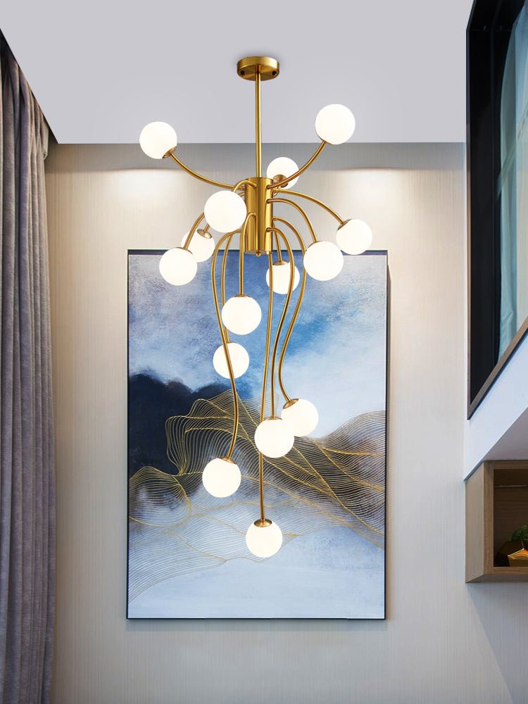 Caroline Chandelier - Elegant Crystal Ceiling Light Fixture for Dining Room, Bedroom & Living Room | Modern Home Decor Lighting