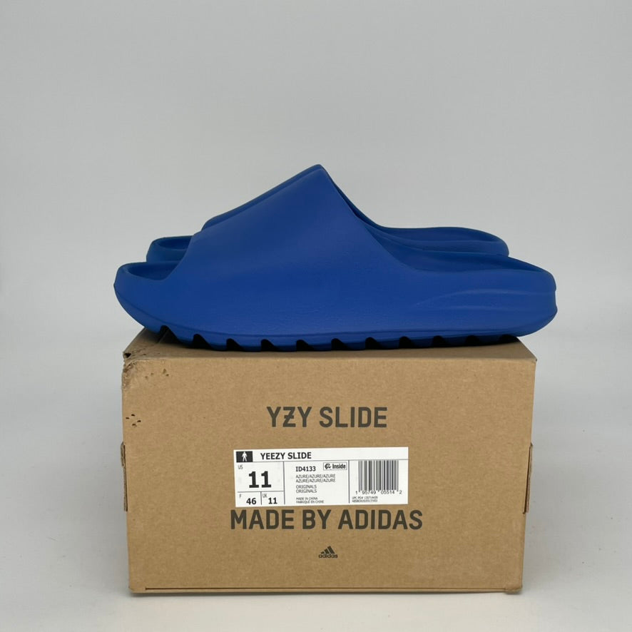 Adidas Yeezy Slide Azure - Men's Size 11 (ID4133) | Comfortable Slides for Beach, Pool & Casual Wear