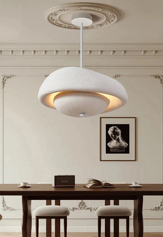 Wabi Sabi Dual Pendant Bohemian Chandelier - Handmade Natural Wood & Rattan Ceiling Light Fixture for Living Room, Bedroom, or Dining Area Decoration