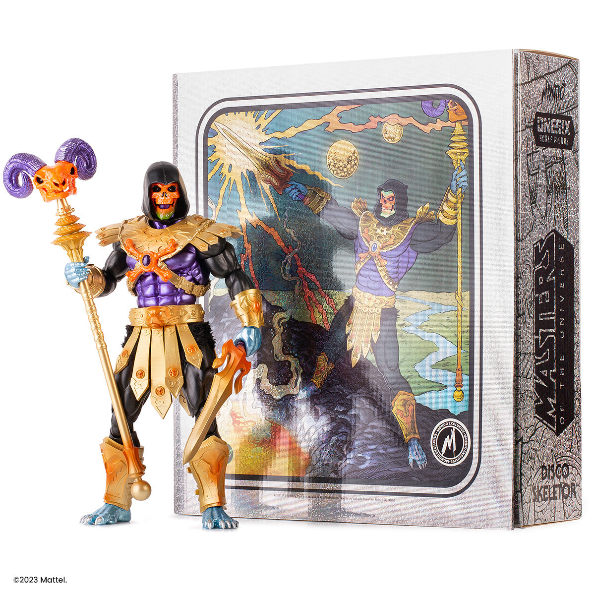 Masters of the Universe MOTUbi Disco Skeletor 1/6 Scale Collectible Action Figure - Perfect for Display, Gifts, and 80s Nostalgia Collections