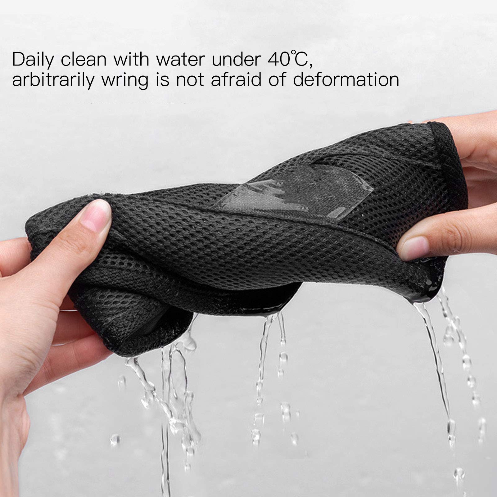 VGEBY Adjustable Sweat Absorbing Guard for Indoor Cycling - Black Protective Frame Cover to Prevent Sweat - Perfect for Spin Class & Home Workouts