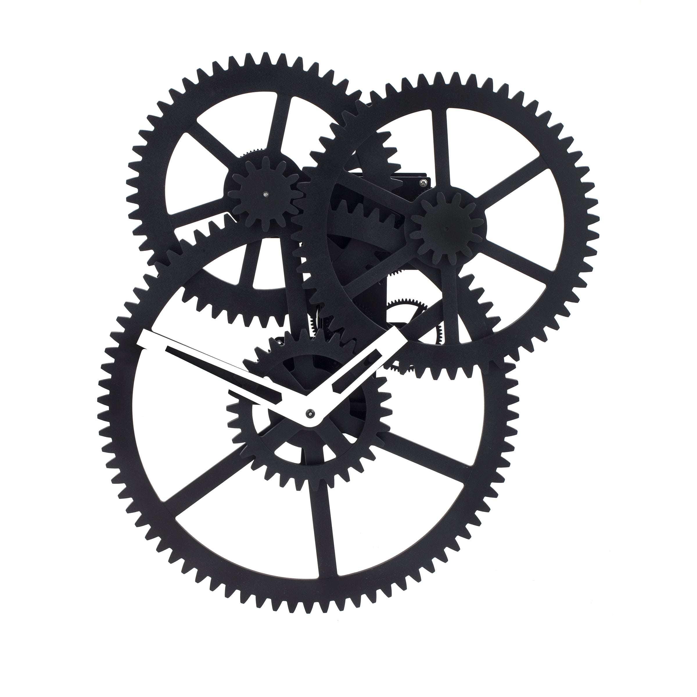 Triple Gear Wall Clock - Vintage Industrial Style Metal Clock for Home, Office & Decor | Perfect for Living Room, Bedroom & Workspace
