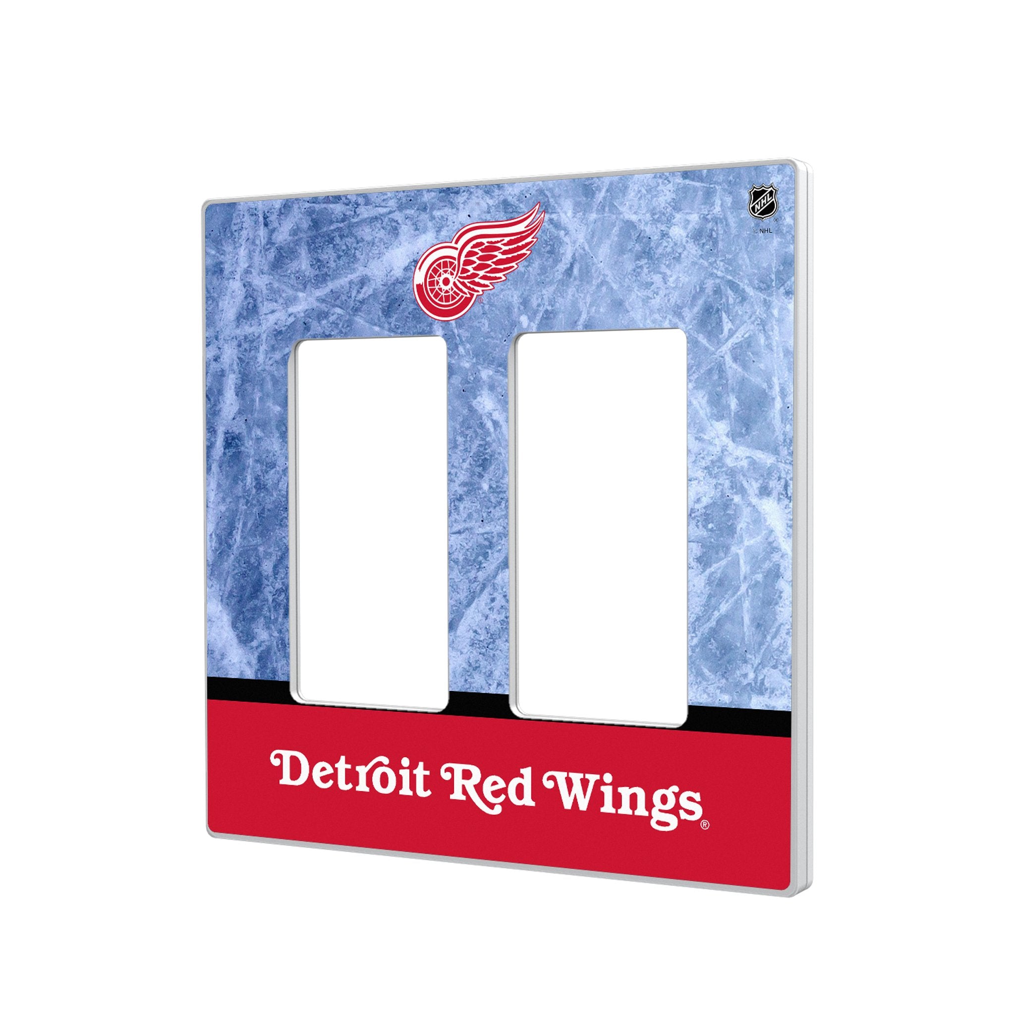 Detroit Red Wings NHL Hockey Team Logo Hidden Screw Light Switch Plate Cover - Perfect for Home, Office, and Game Room Decor