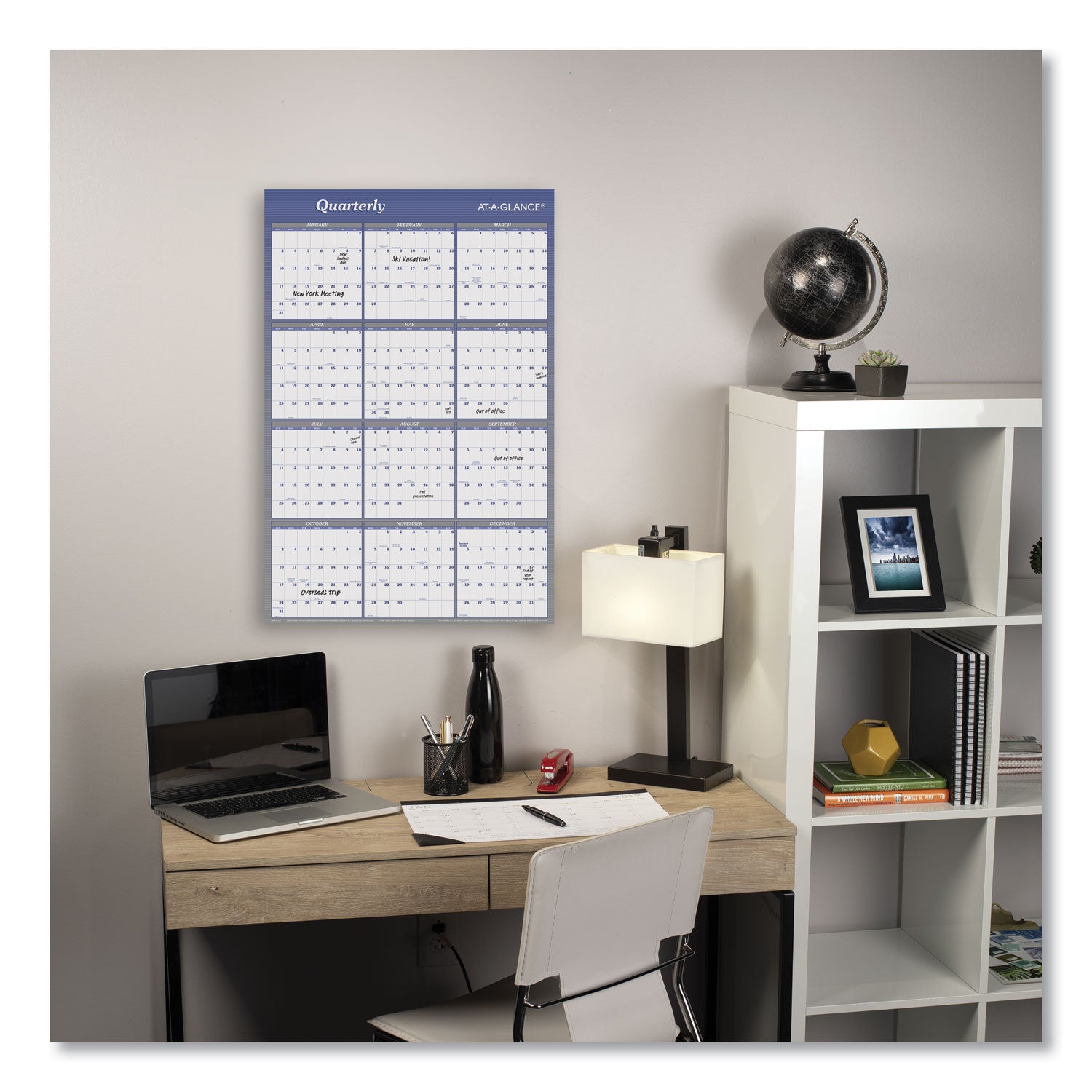 AT A GLANCE® 2025 Erasable Wall Calendar Planner - 24