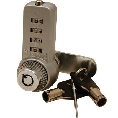 Combi Cam CC7432L 0.88 Inch Dual Access Combination Door Lock - Chrome Finish for Home, Office & Commercial Security