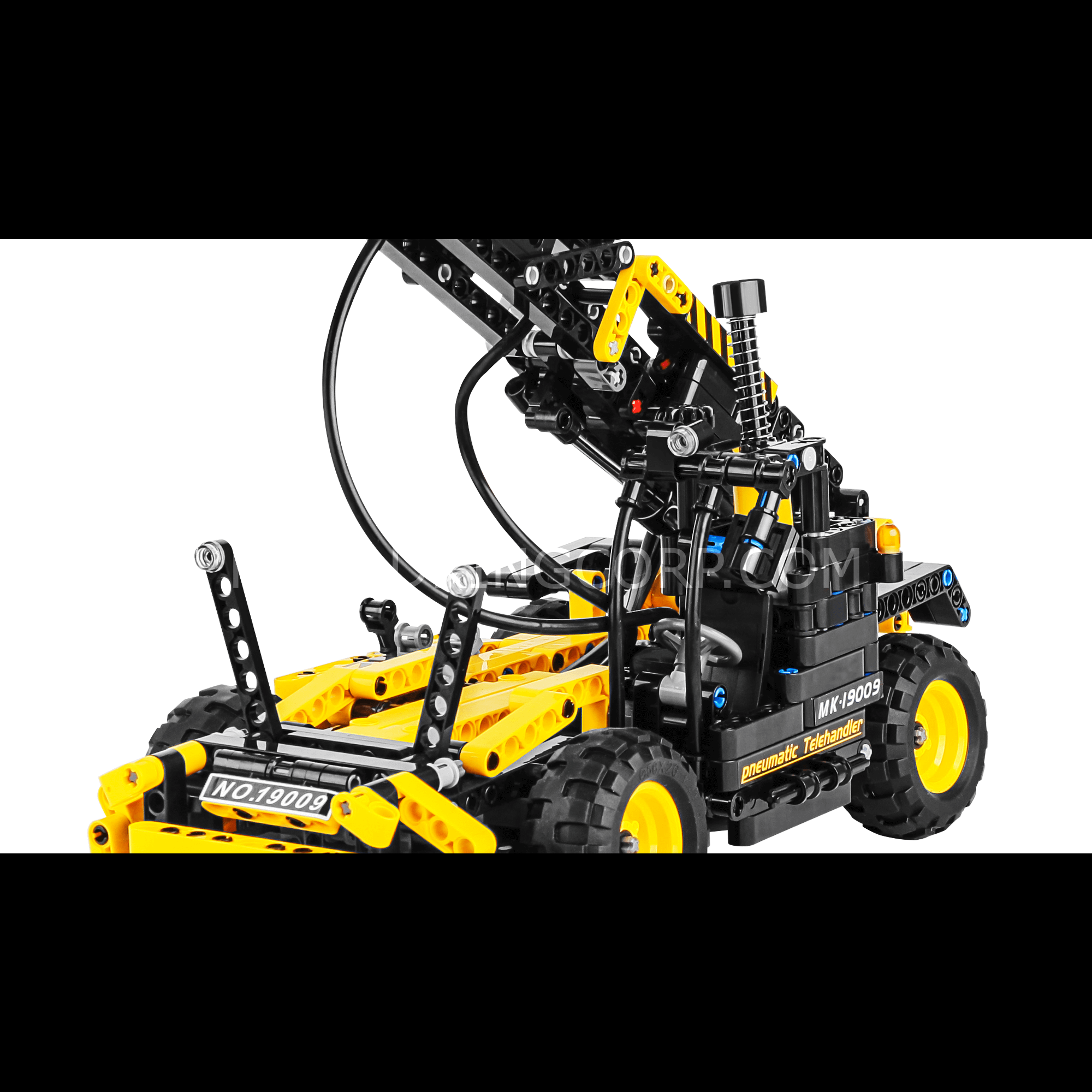 MOULD KING 19009 Pneumatic Forklift Building Toy Set - 803 PCS STEM Construction Kit for Kids & Adults | Educational Engineering Toy for Creative Play, Birthday Gifts & DIY Projects | Perfect for Home, School & Office Playtime