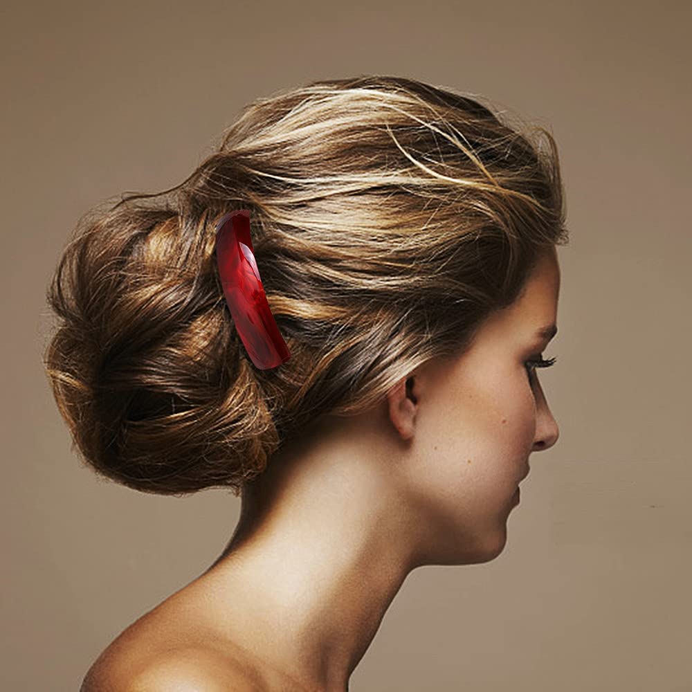 Retro French Hair Barrettes for Women - 4 Colors & Styles for Everyday Elegance