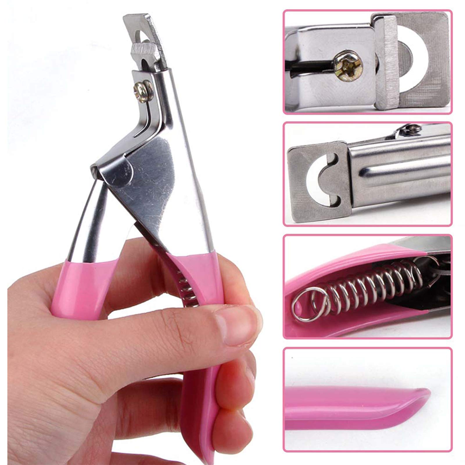 Professional Acrylic Nail Clippers - UV Gel & False Nail Tips Edge Cutter, Manicure Tools for Nail Art & Salon Use - Perfect for Home, Salon & DIY Nail Care