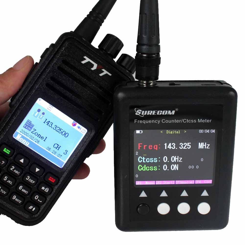 SURECOM SF401 PLUS Digital Frequency Counter for Ham Radio Transceiver - Accurate RF Signal Measurement for Amateur Radio, CB, and Walkie-Talkie Communication