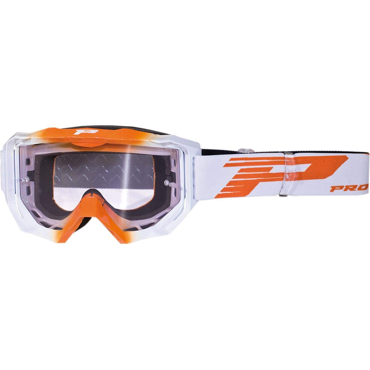 Pro Grip 3200LS Venom MX Offroad Goggles with Light Sensitive Orange Lens - Dirt Bike, ATV & Motocross Riding Gear for Trail & Track Protection