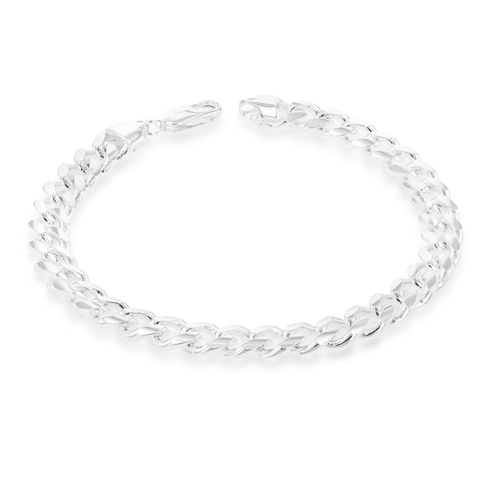 21cm Sterling Silver Curb Chain Bracelet for Women - Dainty & Elegant Jewelry Gift for Her - Perfect for Everyday Wear, Date Nights & Special Occasions