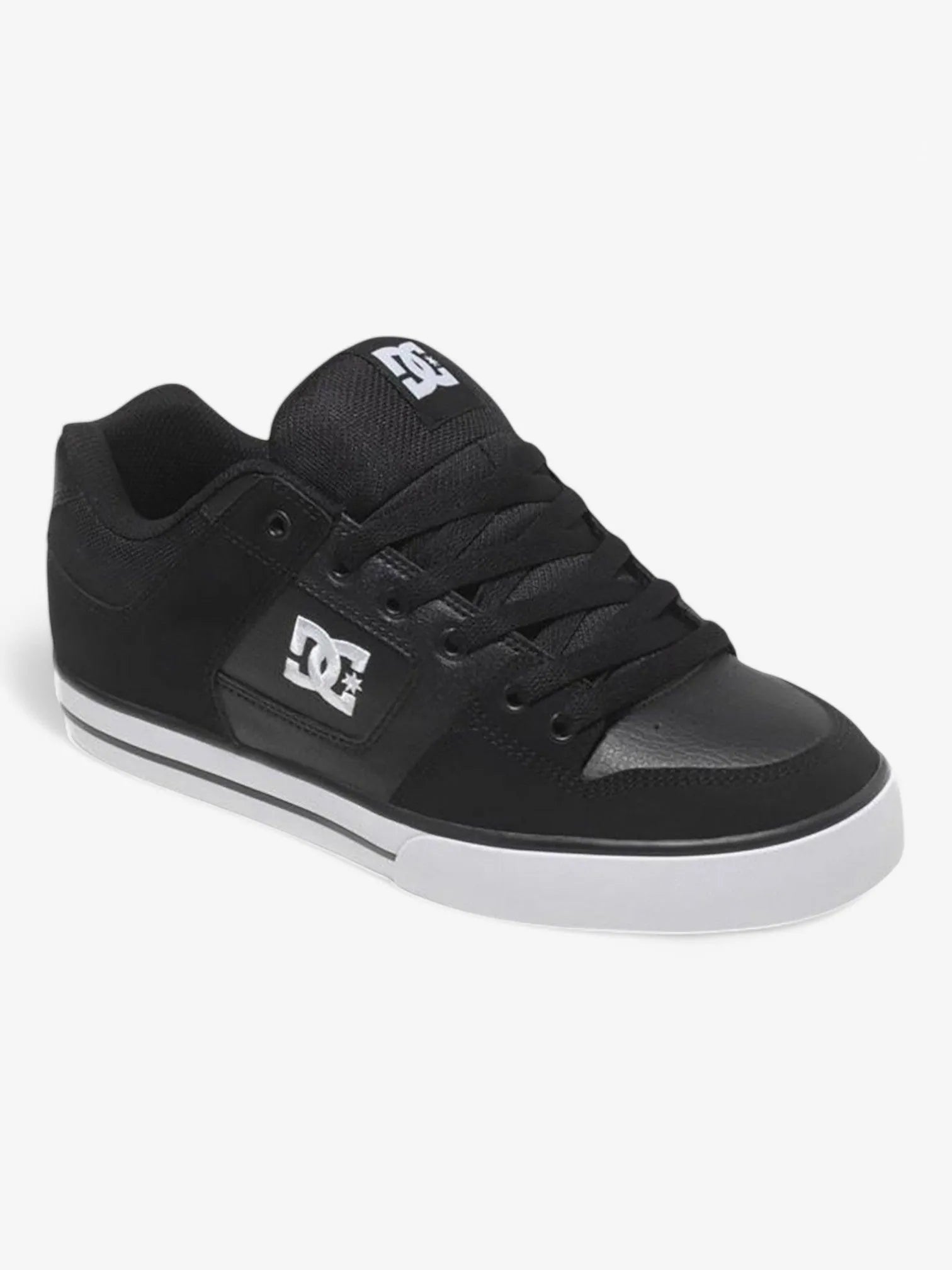 DC Pure Black & White Skate Shoes - Lightweight Comfort for Men & Women - Perfect for Skateboarding, Streetwear & Casual Fashion