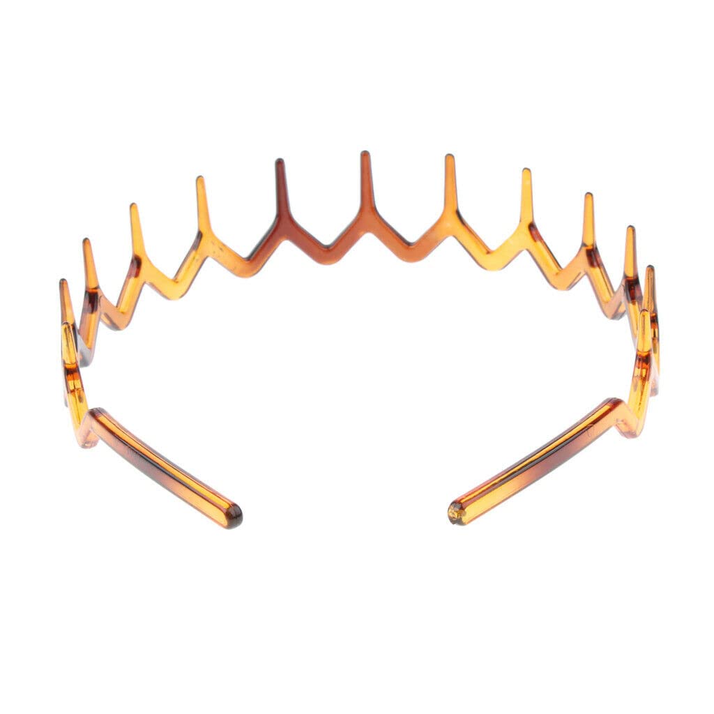 Brown Resin Teeth Headband for Women & Girls - Non-Slip Comfortable Hair Hoop Band - Fashion Hair Accessories for Daily Wear, Work, Parties & Special Occasions