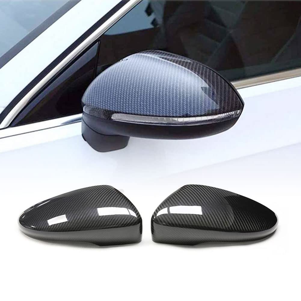 Carbon Fiber Mirror Covers for Volkswagen Passat CC, Scirocco & Beetle - 1:1 Replacement CF Mirror Caps | Enhance Style & Protection for Your VW | Perfect for Car Enthusiasts & Custom Builds