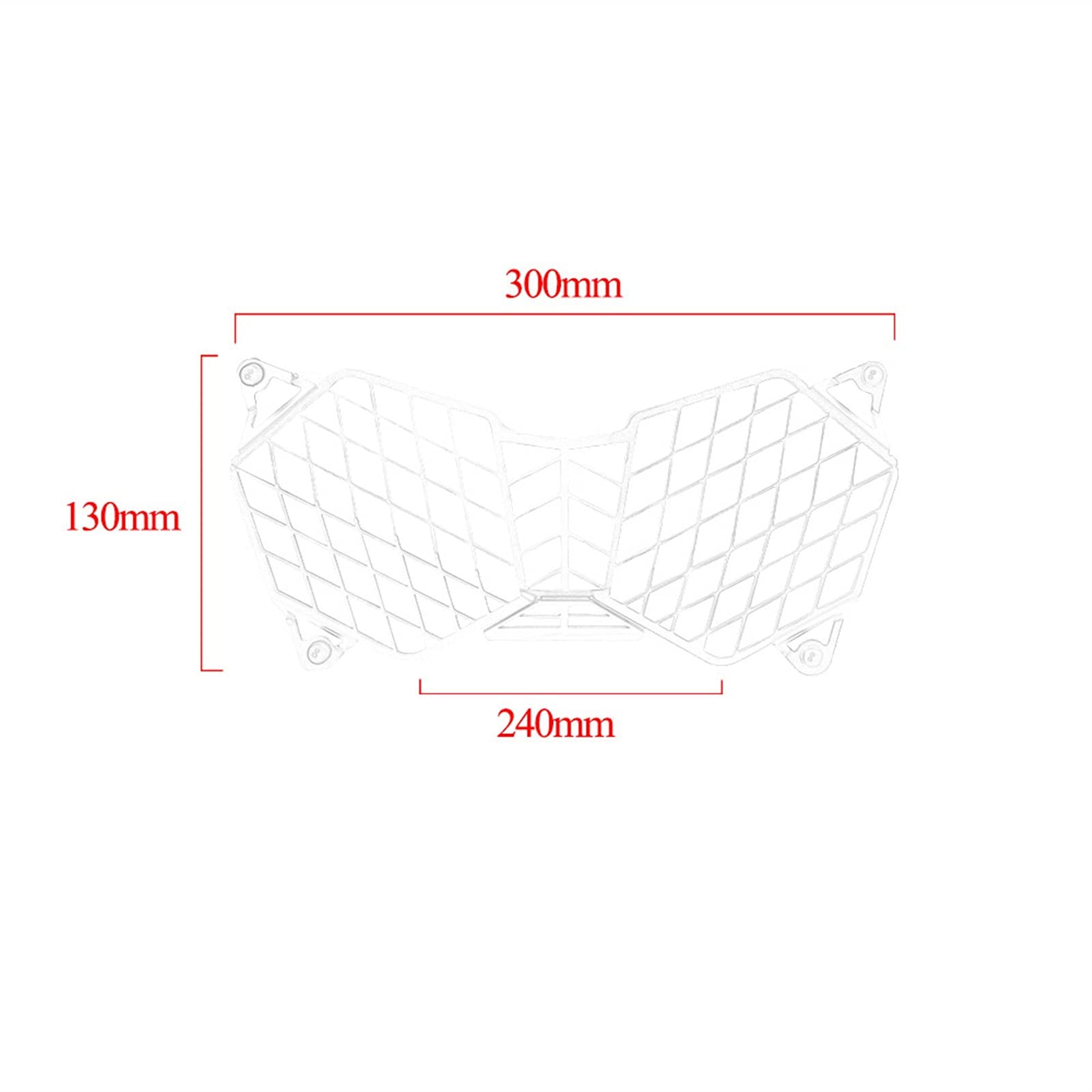 Triumph Tiger 800 (2010-2017) & Explorer 1200 (2012-2017) Motorcycle Headlight Grille Cover - Durable Protective Guard for Off-Road & Adventure Riding