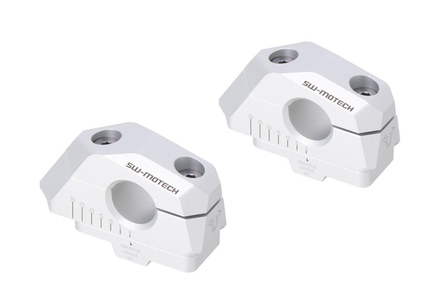 SW Motech F750GS Adjustable Handlebar Risers - Motorcycle Comfort Upgrade for BMW F750GS & F850GS - Perfect for Long Rides & Off-Road Adventures