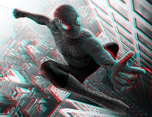 Jambar JD-11-01 Red-Blue 3D Glasses - Anaglyph Sports Style (1-Pack) for TV, Computer, Projector & Magazine Viewing - Perfect for Movies, Gaming & 3D Comics