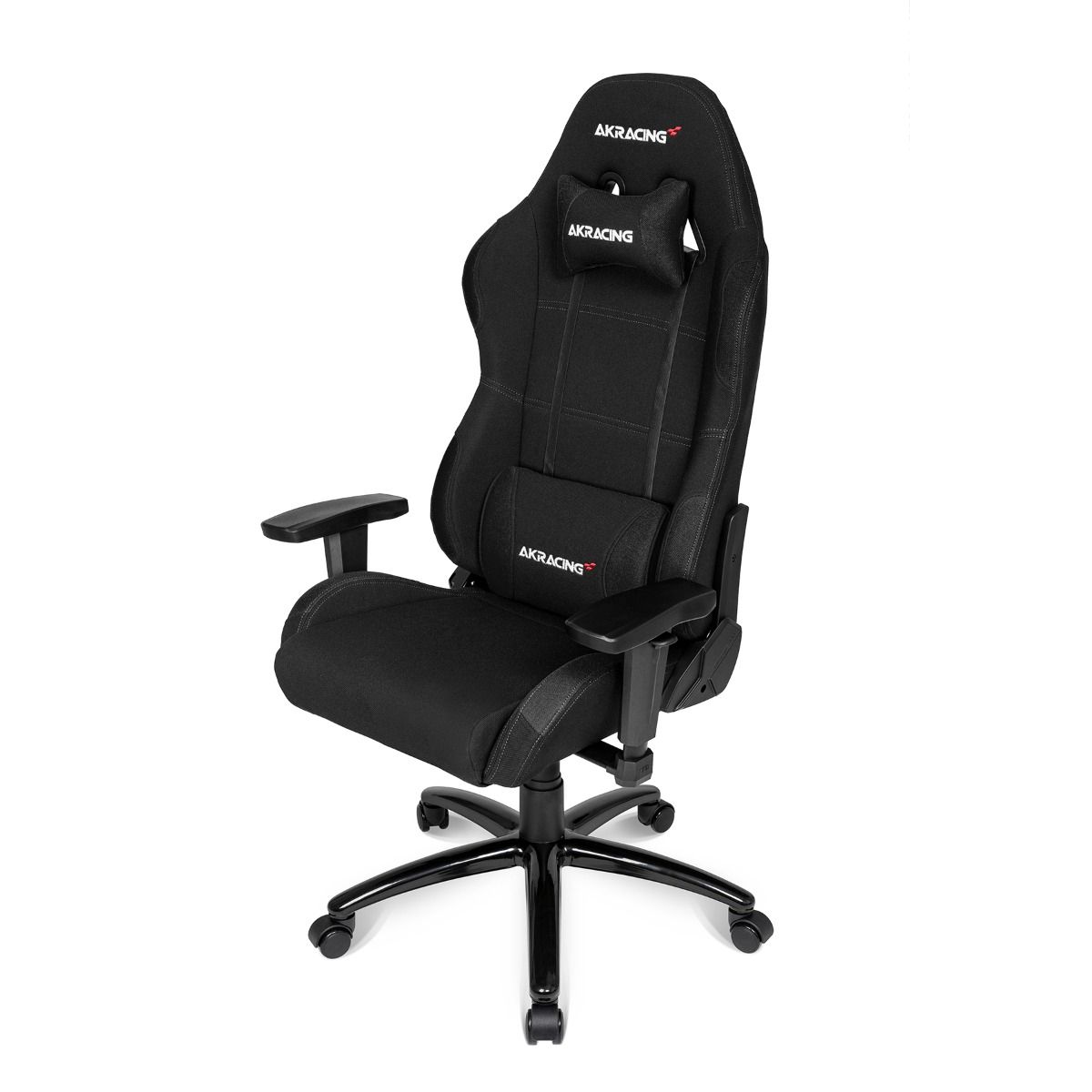 AKRACING K7012 Ergonomic Gaming Chair - Black - High Back Racing Style with Adjustable Armrests & Lumbar Support for PC, Office, and Esports Gamers