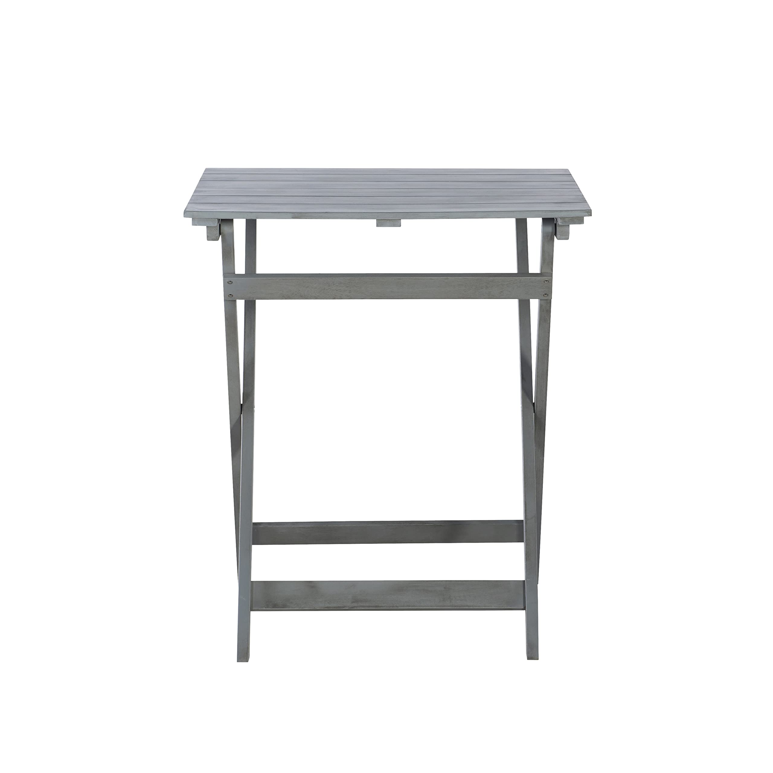 Linon Home Décor Caitlyn Gray 3-Piece Square Coffee Table Set for Living Room, Lounge & Office - Modern Side Tables with Storage Shelf