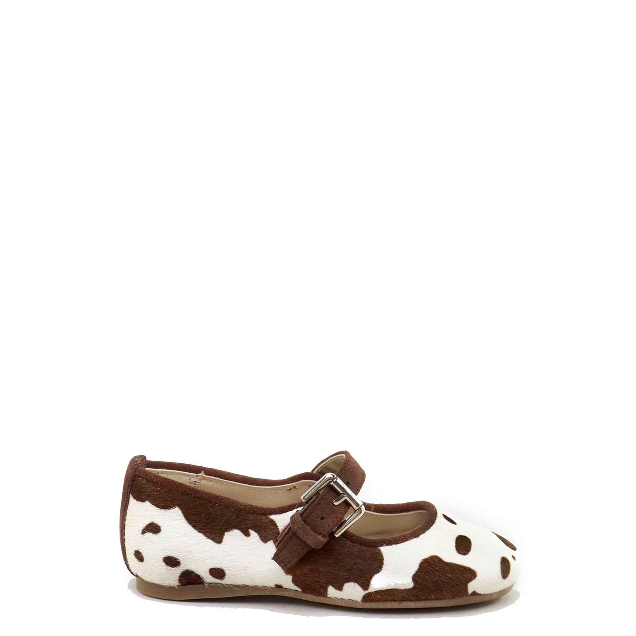 Papanatas Brown Cow Buckle Shoes - Stylish & Comfortable Leather Loafers for Women | Perfect for Casual Outfits, Office Wear & Everyday Fashion