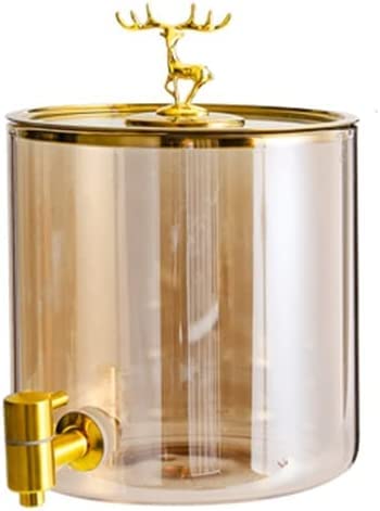 5L Glass Cold Kettle with Faucet - Large Capacity Refrigerator Water Dispenser for Iced Tea, Lemonade & Summer Drinks - Perfect for Parties, BBQs & Home Use