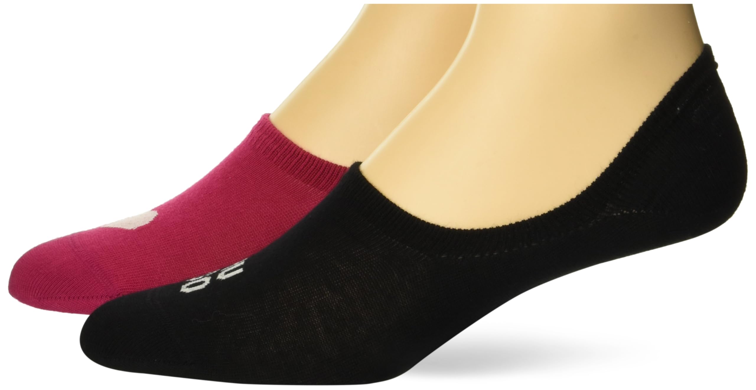 HUGO Women's Low Cut Heart Print Ankle Socks 2-Pack - Comfortable & Cute for Everyday Wear, Workouts, and Casual Outfits
