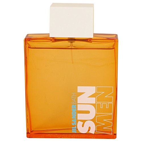 Jil Sander Sun Bath Eau De Toilette Spray for Men - 4.2 oz / 125ml Tester - Fresh Citrus & Woody Fragrance - Perfect for Daytime Wear, Office & Summer Occasions