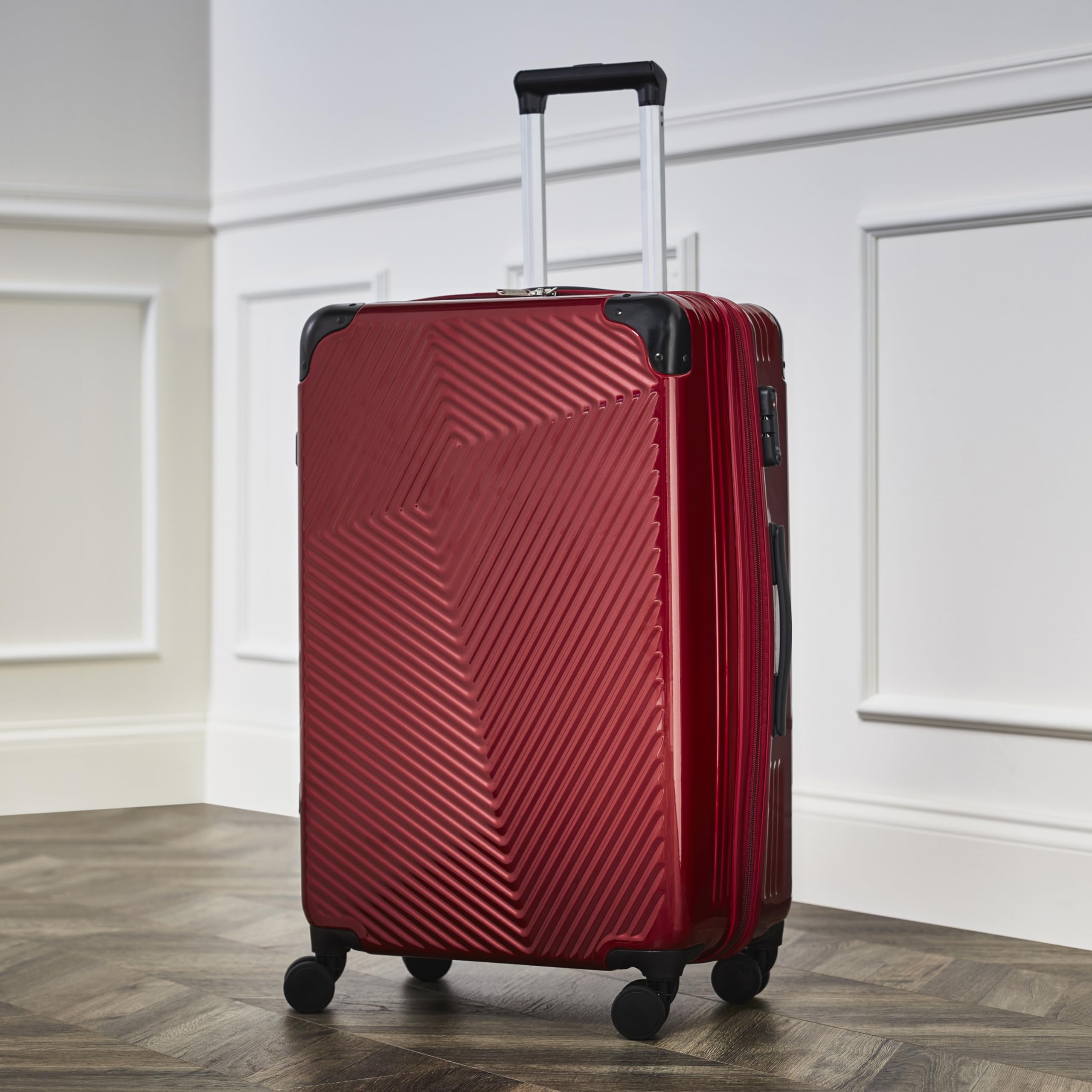 Wine Enthusiast Vino-Voyage TSA-Approved 12-Bottle Wine Suitcase - Premium Wine Travel Carrier for Airplane & Road Trips - Perfect for Vacation, Gifts & Wine Tours